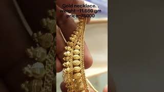 #New #stylist #gold#Necklace #low #budget #lowest #making  charge #24crt#gold #desing #viral #video