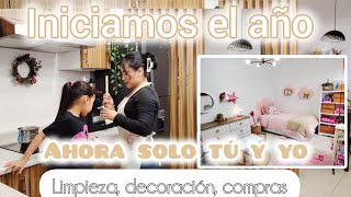 Nuevo año, nueva vida 🏠 vida madre e hija 👩‍👧 Limpieza y Decoración ✅ Compras bonitas ❤️