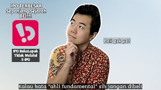 IPO BUKALAPAK / #BUKA | UNICORN Pertama yang IPO | PERUSAHAAN RUGI, VALUASI MAHAL | Beli gak ya?