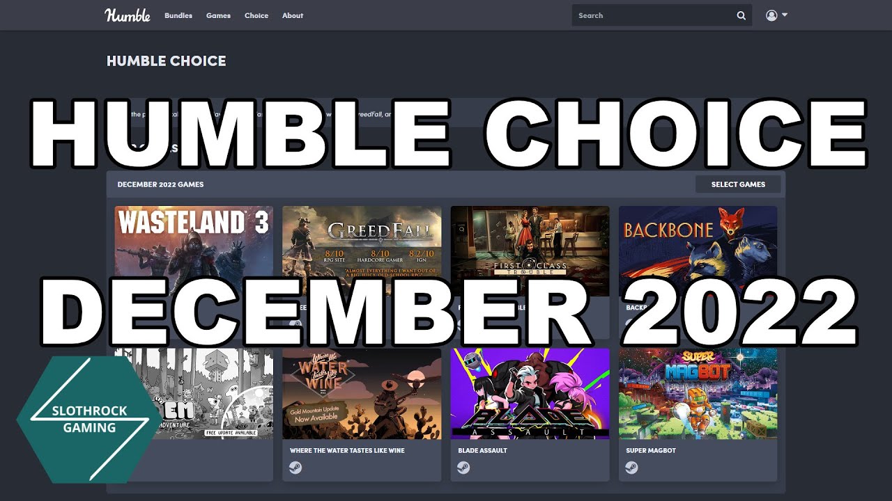 Humble Choice December 2022 Roundup Youtube