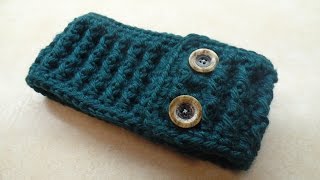 Easy Crochet Ear Warmer Headband Ribbed Bag-O-Day Crochet TUTORIAL #275