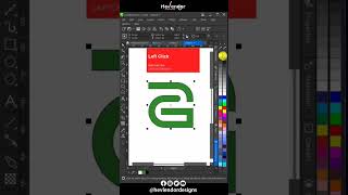 Creative Letter A + G Logo Design in Corel Draw | Hevlendordesigns #coreldraw