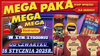 BIEDRONKA Oferta od Czwartku 16.01.2025 Kupuj więcej za mniej MEGA PAKI - Okazje w Biedronce