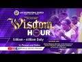 WISDOM HOUR - OCTOBER  24, 2024 @ CITY OF FAVOUR