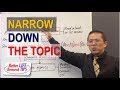 025 Literature Review in Research Methodology - How to Narrow Down a Research Topic