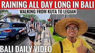 This is Bali when it rains, Walking from Kuta to Legian