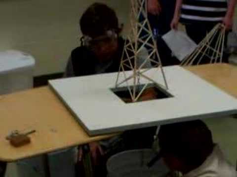 Logan's Balsa Wood Tower For Science Olympiad - YouTube