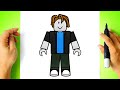 How to DRAW BACON HAIR - Roblox Drawing