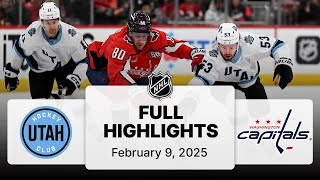 NHL Highlights | Utah Hockey Club vs. Capitals - February 9, 2025