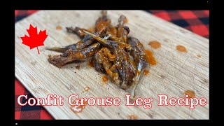 Confit Grouse Leg Recipe