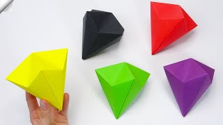 How to make paper diamond Easy paper crafts