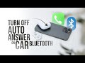 How to Turn Off Auto Answer on Car Bluetooth iPhone (tutorial)