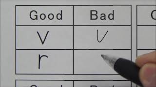 Good and Bad Handwriting