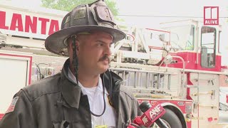 Four people hurt after crane collapses into Midtown building, Atlanta Fire captain says