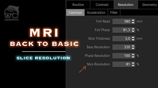 MRI BACK TO BASIC – SLICE RESOLUTION