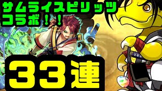 【パズドラ】サムライスピリッツコラボ第二弾　緋雨 閑丸（ひさめ しずまる）狙いで33連