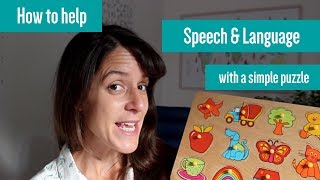 How to help speech and language development with a simple puzzle