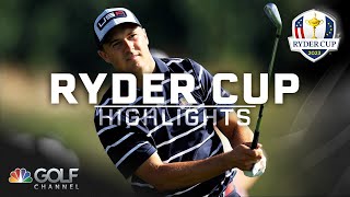 Ryder Cup 2023 match highlights: Thomas/Spieth tie Hovland/Hatton | Golf Channel