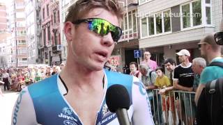 Brett Lancaster after finishing Prologue at Tour de France 2012