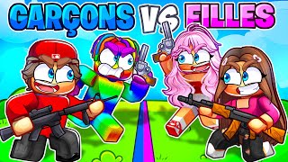 Filles vs Garçons sur Roblox Rivals !