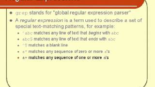 07 Unix Shell Scripting Tutorial Text Processing Part 2