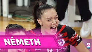 NÉMETH ON FIRE, Top Scorer in Novara - Perugia | Lega Volley Femminile 2024/25