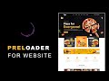 How To Make Website Preloader Using HTML CSS JS | Page Loading, Website Loading Animation