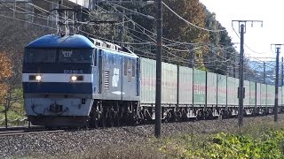 【4K】JR山陽本線　EF210-5号機牽引　55レ貨物列車