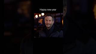 Happy new year 2025 Keanu Reeves #keanureevesfan #johnwick #keanureeves #shorts