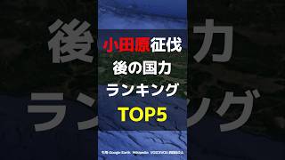 【秀吉天下統一の一戦!!】小田原征伐後の国力ランキングTOP5 #戦国時代 #小田原城 #戦国大名