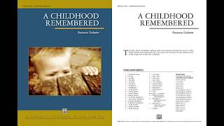 A Childhood Remembered, by Rossano Galante – Score \u0026 Sound