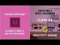 Adobe InDesign Course - Class 65 (Creating a Wall Calendar)