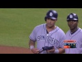 sd@mia arcia singles in his first at bat with padres