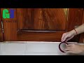 Rubber sealing strip at the bottom of flexible winter heating door