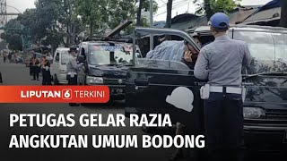 Puluhan Angkutan Umum Bodong Terjaring Razia Petugas di Cimahi | Liputan 6