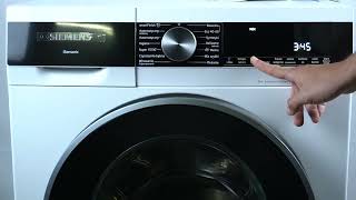 Siemens Washing Machine WG44G2FCPL iQ500 - How to Turn On/Off the Drum Cleaning Reminder