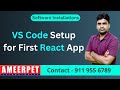 React JS First Application with Visual Studio Code Setup | Ameerpet Technologies | By Srinivas