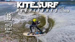 Strapless Kite Surf SESSIONS ’24 [ WAVE RIDING ON BALTIC SEA . POLAND ] №3 Powered by Passion