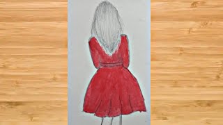 Easy girl DRAWING IDEA|| Easy sketches|| GIRL DRAWING|| #drawing #painting #art  #girl