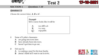 Seb's Course Look Like it Will Be Ielts listening || 17-08-2021 SPECIAL EDITION