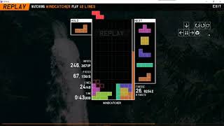 Tetr.io 10 consecutive perfect clears in 1:02