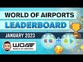 Top 50 Airlines in World of Airports (January 2023) Leaderboard