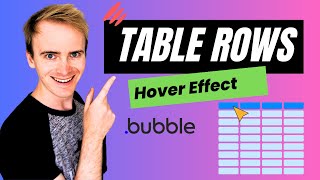 How to add a hover effect to a table row | Bubble.io Tutorials | Planetnocode.com