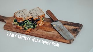 A WEEK OF VEGAN LUNCHES 🌱 7 Easy & Savoury Meal Ideas!