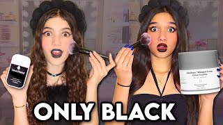 ONLY using BLACK MAKEUP & SKINCARE!🖤