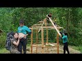 50 days of building a wooden house, sister's visit, farm life, FULL VIDEO