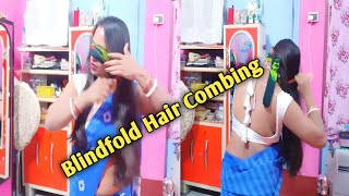 Blindfold Hair Comb Challenge