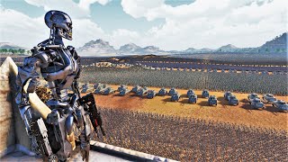 100,000 T-800 Terminators vs 5 MILLION HUMAN ARMY - Ultimate Epic Battle Simulator 2