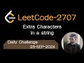Leetcode-2707 Extra Characters in a String