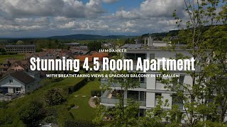 🏔️💎 Stunning 4.5 Room Apartment with Breathtaking Views \u0026 Spacious Balcony in St. Gallen!